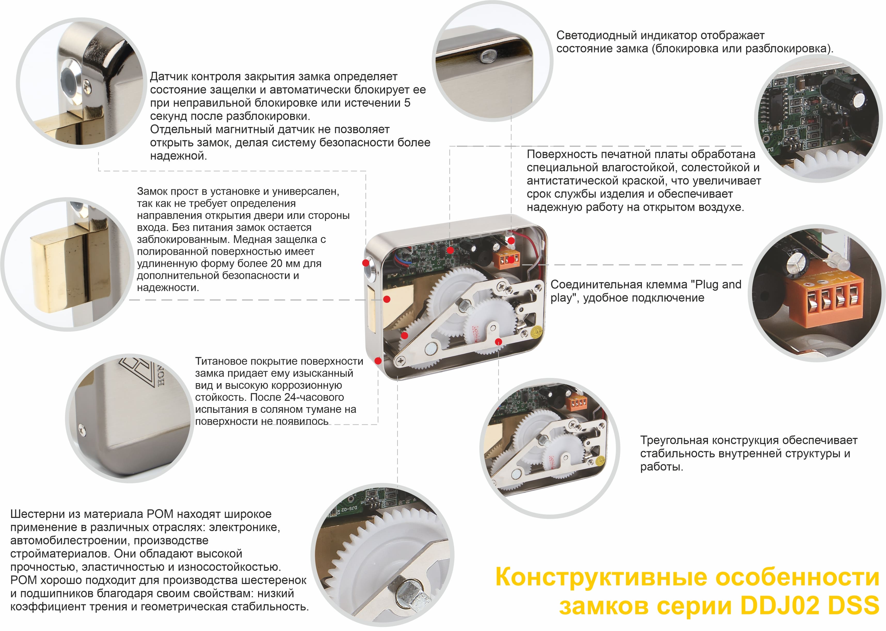 конструктивные особенности электромеханических замков DSS